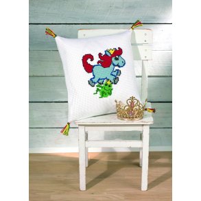 Broderikuddesats - Hst med frn - 83 - 6374