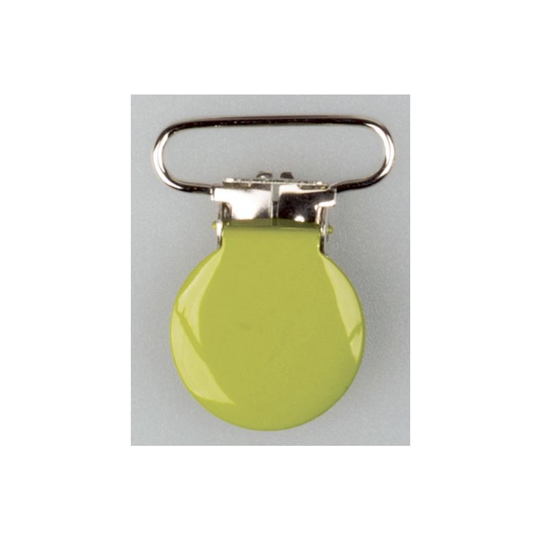  Hnhselclips- 25 mm Silver/Lime - 25-0007