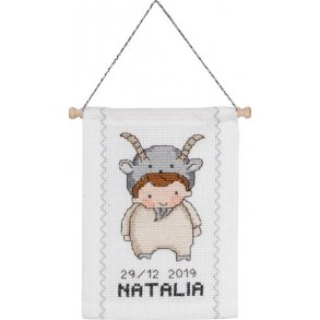 Permin Broderikit Stjernetegn Stenbuk 18 x 25 cm - 13-8810