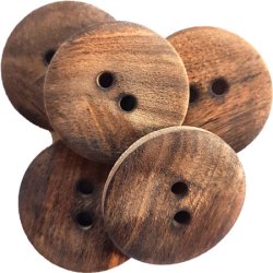 Trknapper - 2 hul 26 mm meleret - 1415-44