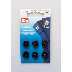 Tryklse - metal 13 mm Sorte 341168