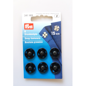 Tryklse - metal 15 mm Sorte 341169