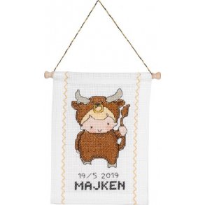 Permin Broderikit Stjernetegn Tyr 18 x 25 cm - 13-8814