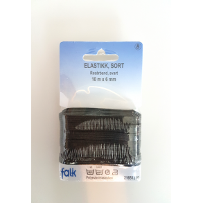 Resr - Underklder resr Svart 6 mm x 10 m