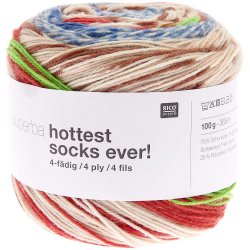 Superba Hottest Socks Ever Rico Design Flerfarvet strmpegarn fv 001