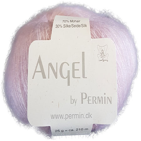 12: Angel Permin - Mohair og silkegarn -  884155 Lyserød