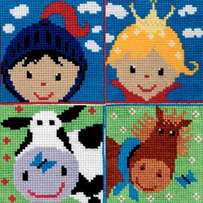 Permin Broderikit -Påritad  broderi för barn