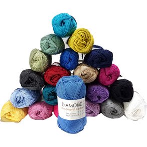 Diamond Cotton -  Merceriseret bomuldsgarn til hkling