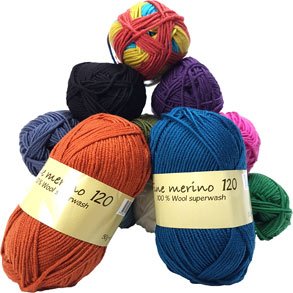 Hjertegarn Extra fine Merino 120 - garn der kan maskinvaskes