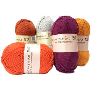   Hjertegarn Extrafine Merino Garn.