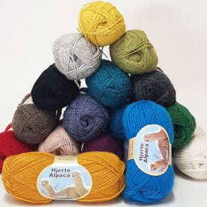 Hjerte Alpaca – den blødeste uld til babystrik