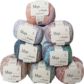 Maja Permin - Flerfarvet Bomuldsgarn