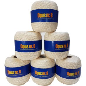 Hjerte nr 8 - Merceriseret bomuld