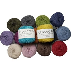 Organic Trio Hjertegarn - Silkegarn