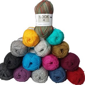 Sock 4 Hjertegarn - Strumpgarn fr stick 2,5 mm