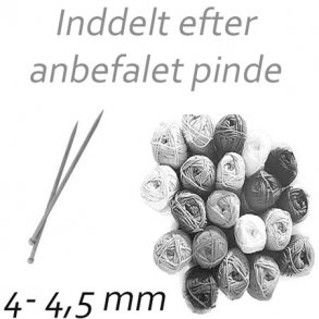 Garn til 4 - 4,5 mm pinne