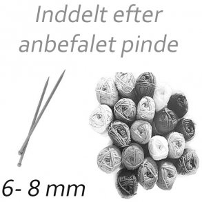 Garn til 6 - 8 mm pinne