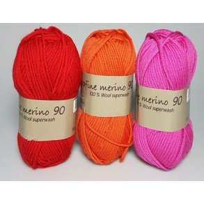 Extrafine Merino 90 - Superwash  uldgarn