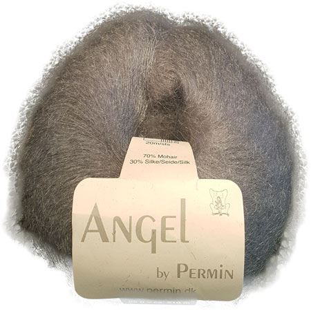 12: Angel Permin - Mohair og silkegarn -  884109 Grå