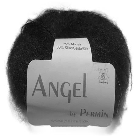 11: Angel Permin - Mohair og silkegarn -  884110 Sort
