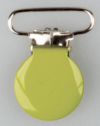 Seleclips - 25 mm Sølv/Lime - 25-0007